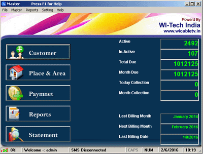 Cable Tv Management Software Demo